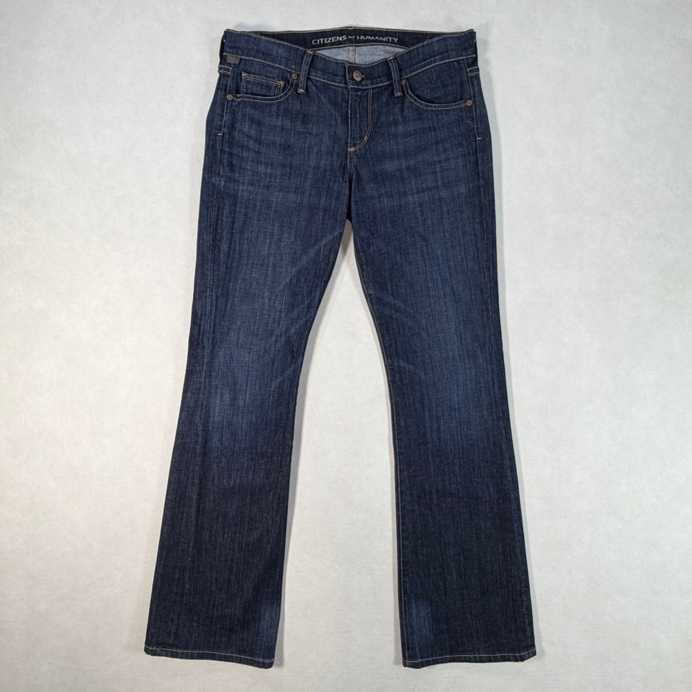 Citizens of Humanity Womens 28 Dita Petite Bootcut Jeans Dark Indigo 32x31